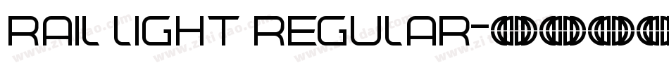 Rail Light Regular字体转换